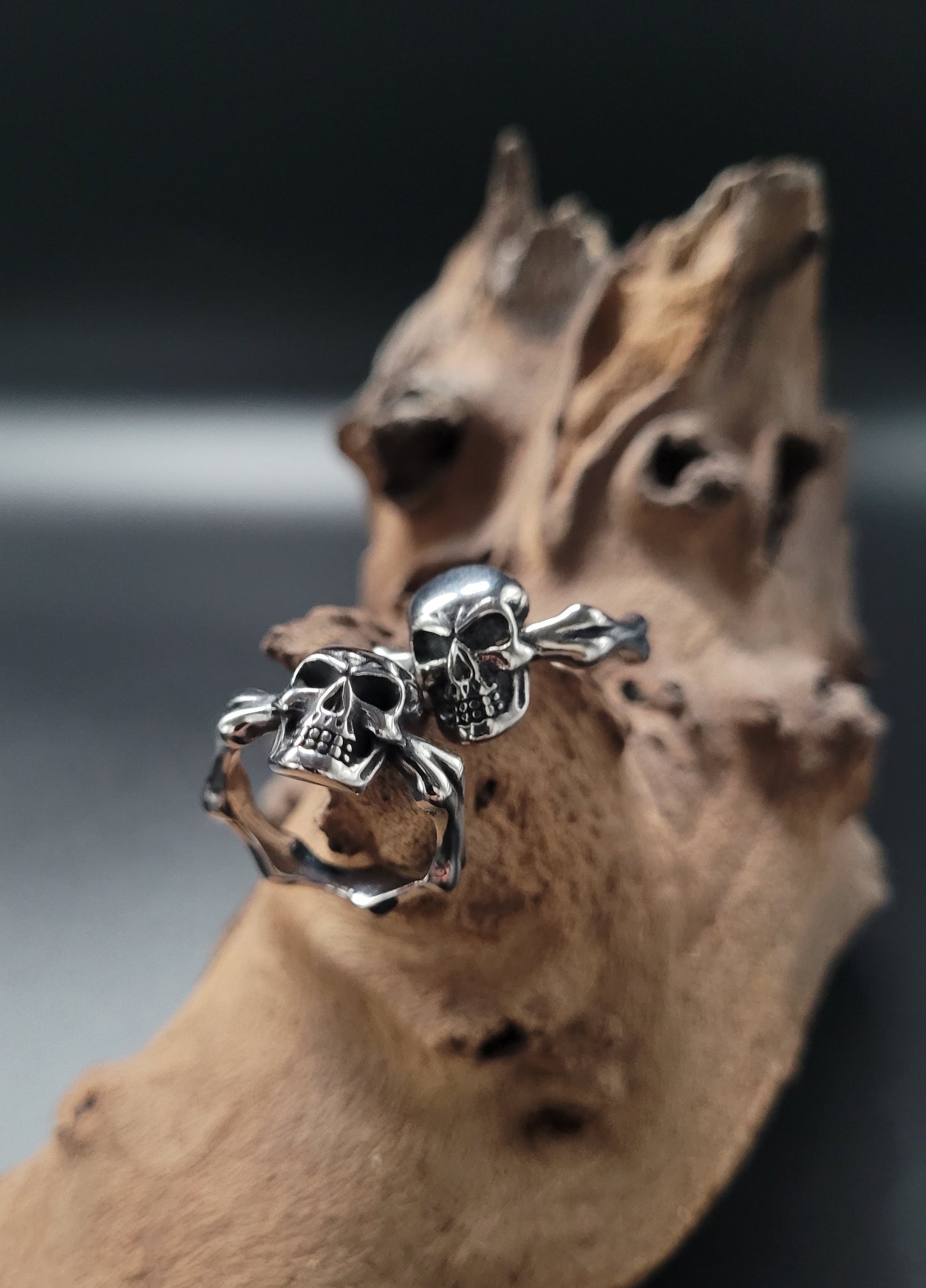 RE-1007 Ring Skull-Bones
