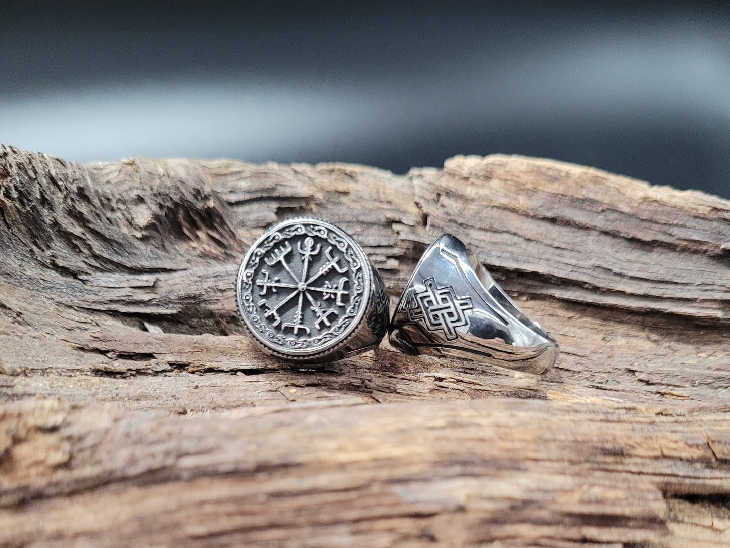 RE-1014 Ring Wikinger Kompass
