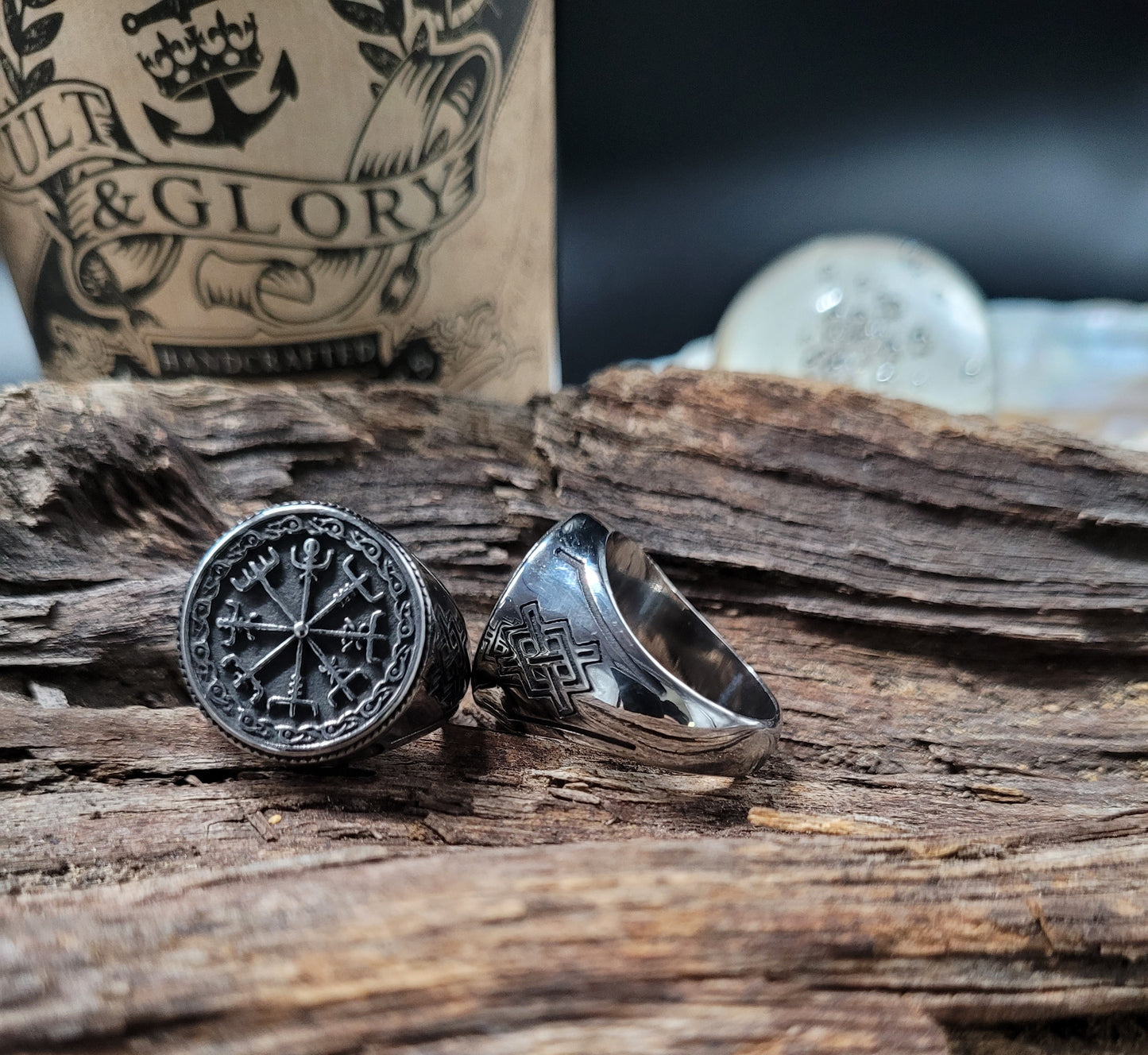 RE-1014 Ring Wikinger Kompass