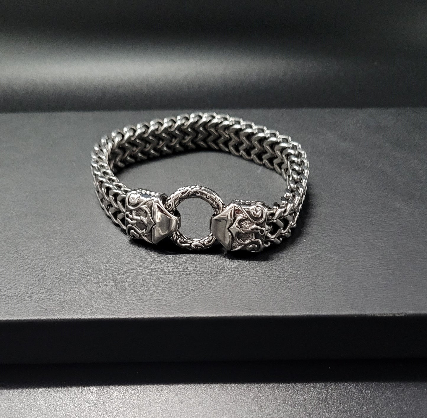ABE-2008 Armband 316er Edelstahl Ringverschluss Anker Motiv