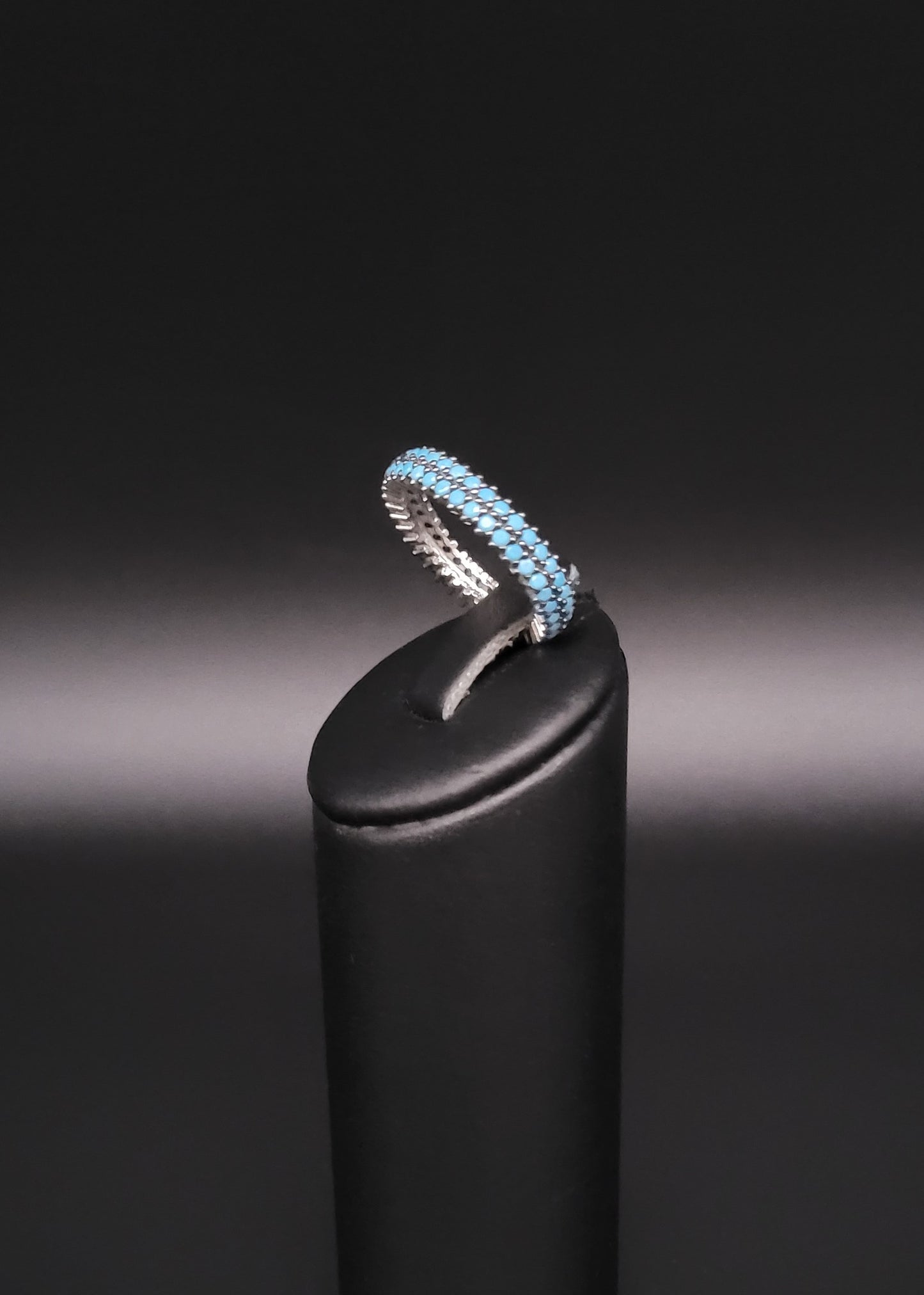 RS-1021 Silberring mit türkisem Stein