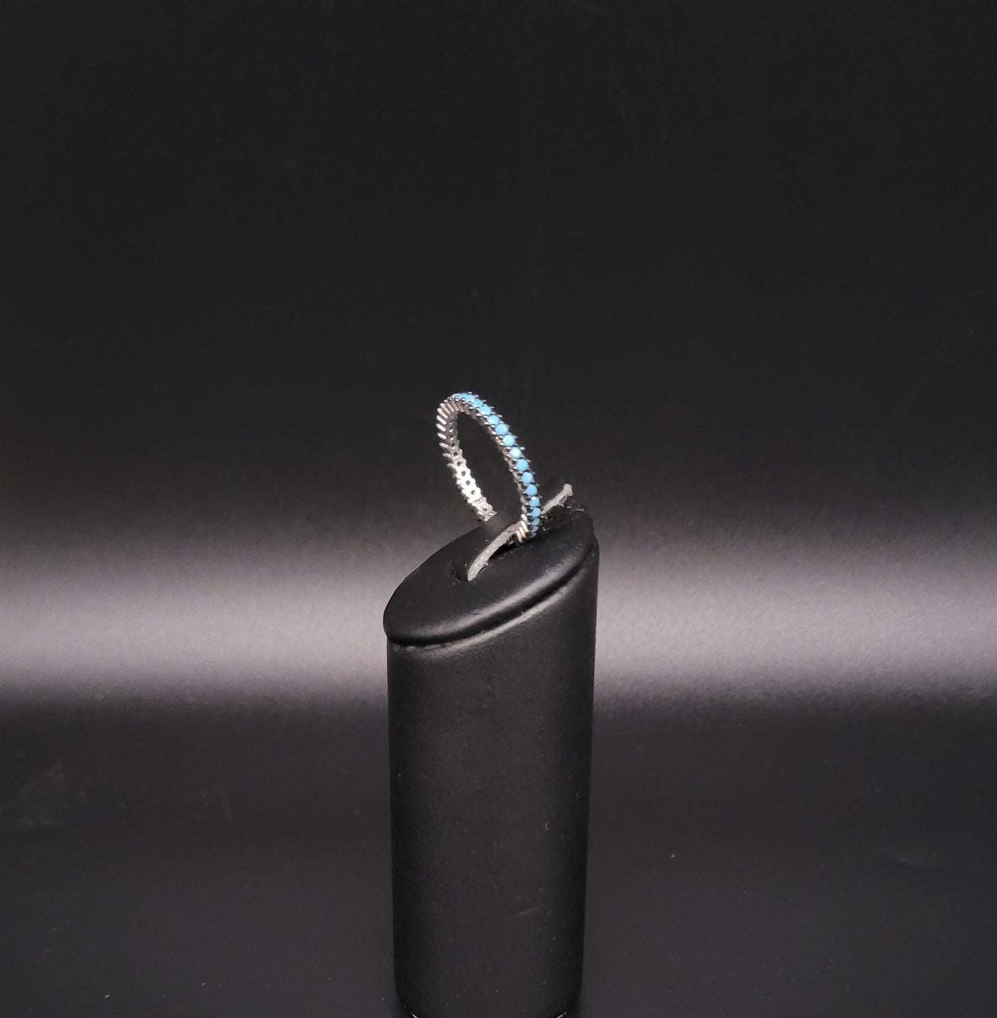 RS-1022 Silberring mit türkisenen Steinen