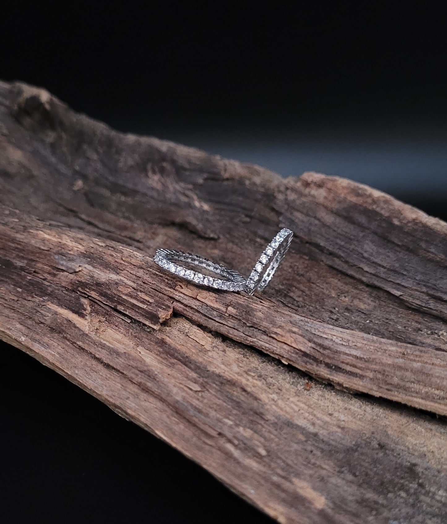 RS-1034 Memoire-Ring mit weißen Zirkonia