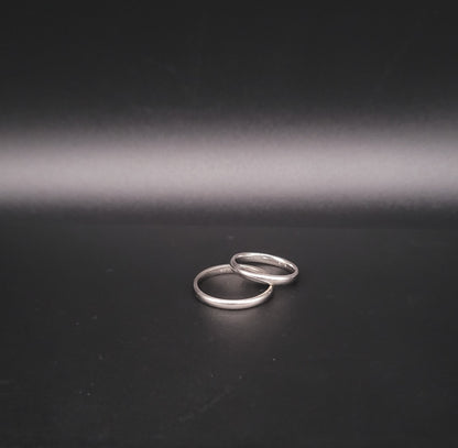 RS-1035 Silberring rhodiniert, Freundschaftsring, Verlobungsring, Beisteck-Ring